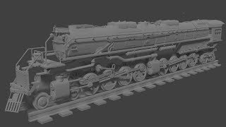 Modeling a train 4000class 4884 Blender timelapse part 1 [upl. by Nae]