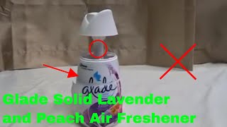 ✅ How To Use Glade Solid Lavender and Peach Air Freshener Review [upl. by Dibru]