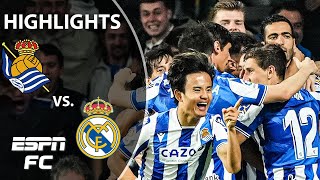 Real Sociedad vs Real Madrid  LaLiga Highlights  ESPN FC [upl. by Quinlan]