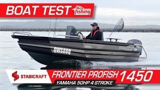 Tested  Stabicraft 1450 Frontier Profish with Yamaha 50HP 4 stroke [upl. by Melantha]