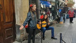 Flamenco en la calle Cádiz [upl. by Otrevire]