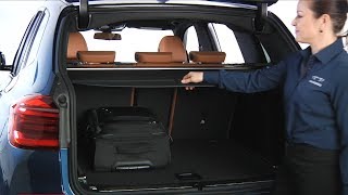 X3 Cargo Cover Removal And Storage  BMW HowTo [upl. by Arreyt]