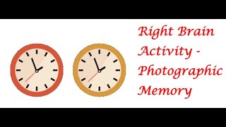 Photographic memory  Right Brain Activity for Babies and Toddler [upl. by Bornstein161]