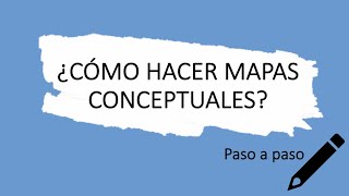 Cómo hacer un mapa conceptual [upl. by Oralee]