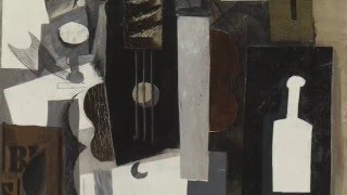 1913  Guitar Glass and Bottle by Pablo Picasso [upl. by Jews]