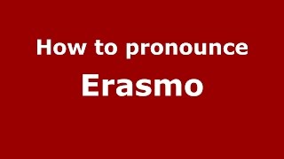 How to pronounce Erasmo Colombian SpanishColombia  PronounceNamescom [upl. by Rekcut304]