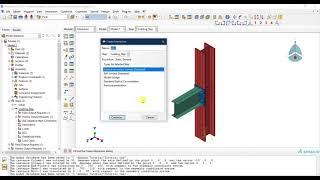 13 ABAQUS Tutorial Defining contact interactions and tie constraints [upl. by Diarmit875]