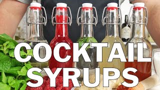 5 x Essential syrups for making cocktails [upl. by Foote]