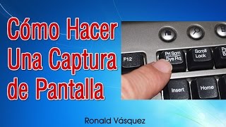 Como hacer una Captura de Pantalla en PC o Laptop [upl. by Schalles]