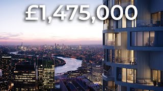 Touring a £1475000 Canary Wharf Apartment  London property tour [upl. by Asiled153]