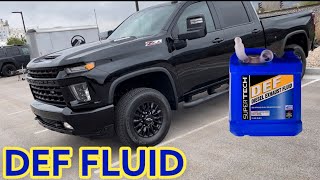 2022 Silverado 3500hd Duramax DEF Fluid [upl. by Livvie]