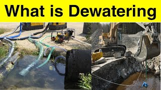 What is Dewatering  Dewatering Process Dewatering  Construction Dewatering Dewatering Water Pump [upl. by Ragouzis]