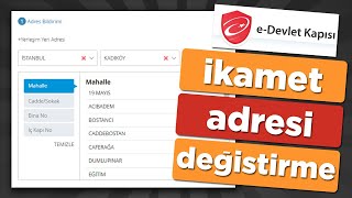 EDevlet Adres İkamet Değiştirme  İkametgah Nasıl Değiştirilir [upl. by Caputo]