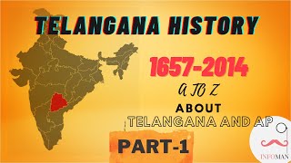 Telangana History in Telugu  Part1  How Andhra Pradesh is formed  Infoman Telugu [upl. by Unhsiv]