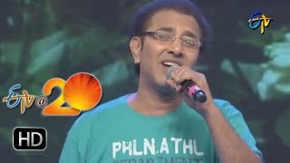 Vandemataram Srinivas Performance  Nee Padammeeda PuttuMachanai Song in Khammam ETV  20 [upl. by Nniuq]