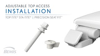 Installation Adjustable Top Access Toilet Seat  Never Loosens [upl. by Anette891]