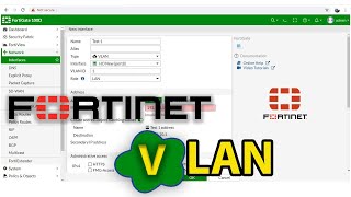 fortinet firewall vlan configuration and routing [upl. by Yrotciv]