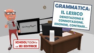 Grammatica  Il lessico denotazione e connotazione sinonimi e contrari [upl. by Lucrece918]