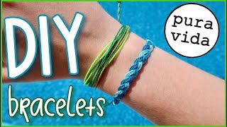 DIY Pura Vida bracelets easyinexpensive vsco inspired [upl. by Alled506]