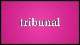 Tribunal Meaning [upl. by Nilkcaj]