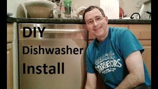 DIY Dishwasher Install Bosch Super Quiet Dish Washer Part 2 [upl. by Hiro]