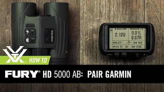 How to pair a Garmin® Foretrex® 701 Garmin® Tactix® Delta to the Vortex® Fury® HD 5000 AB [upl. by Ajdan]