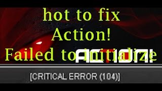 How to fix Action failed to initialize [upl. by Namlak]