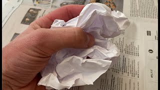 Crumpled Paper Sound Effect [upl. by Jamaal]