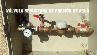 Reductora de presion de agua  como funciona [upl. by Epstein]