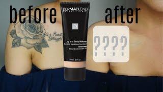 Dermablend Body Makeup Full Coverage Demo amp Review [upl. by Bena115]