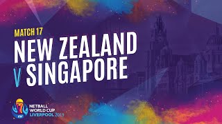 New Zealand v Singapore  Match 17  NWC2019 [upl. by Oinoitna]