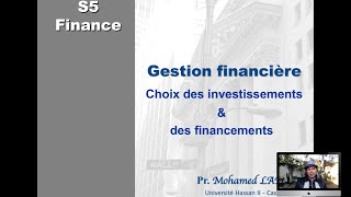 01 Gestion financière  introduction [upl. by Ecined]