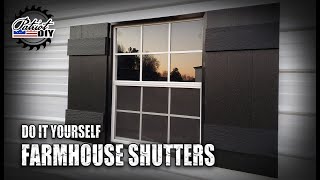 DIY Farmhouse Shutters [upl. by Hillhouse158]