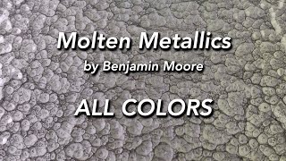 Benjamin Moore Molten Metallics  ALL COLORS  Southern Paint amp Supply Co [upl. by Tullusus699]