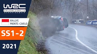 WRC  Rallye MonteCarlo 2021 Highlights Stages 12 [upl. by Akiaki324]