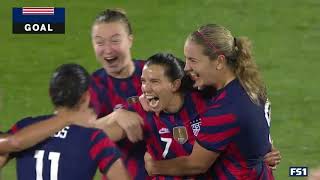 USWNT vs Mexico Tobin Heath Goal  July 1 2021 [upl. by Eical]