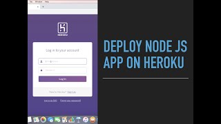 Deploy Node JS app on Heroku [upl. by Apur]