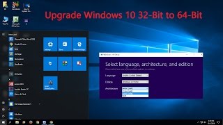 How to Upgrade Windows 10 32Bit to 64Bit Free [upl. by Caras]