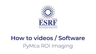 PyMca ROI Imaging [upl. by Cumine]