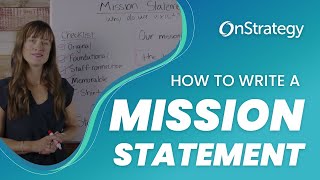 How to Write a Mission Statement [upl. by Ariik]