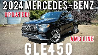 🚨REVIEW• 2024 MERCEDESBENZ GLE450 4MATIC• NEW UPDATES • AMG LINE EXTERIOR ‼️ [upl. by Keeryt915]