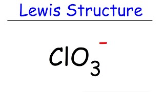 ClO3 Lewis Structure  Chlorate Ion [upl. by Lukasz866]