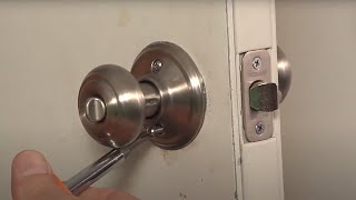 How to Remove a Door Knob [upl. by Millisent]