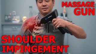 How To Use A Massage Gun For SHOULDER PAIN  Physical Therapist Teaches [upl. by Lipsey]