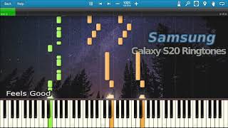 SAMSUNG GALAXY S20 RINGTONES IN SYNTHESIA [upl. by Nonah137]