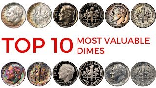 TOP 10 MOST VALUABLE DIMES IN CIRCULATION – Rare Roosevelt Dimes in Your Pocket Change Worth Money [upl. by Deeanne]