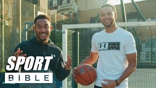 Steph Curry Teaches Josh Denzel How To Play Basketball  Shooting Tutorial  Average Joe To Pro [upl. by Northrop]