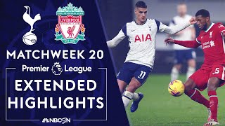 Tottenham v Liverpool  PREMIER LEAGUE HIGHLIGHTS  1282021  NBC Sports [upl. by Ralina]