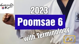 Taekwondo Poomsae 6 with Terminology 2023 [upl. by Whipple]