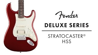 Fender Deluxe Series Stratocaster HSS Demo  Fender [upl. by Naerda]